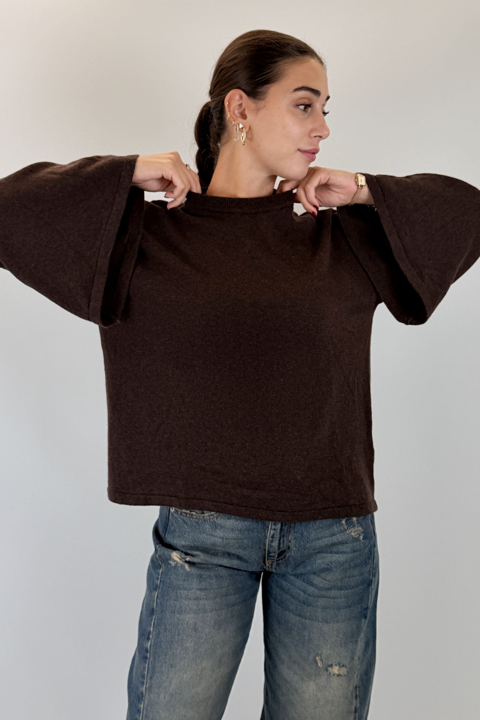 Maglia con manica a campana