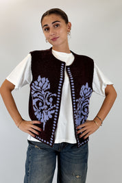 Gilet jaquard