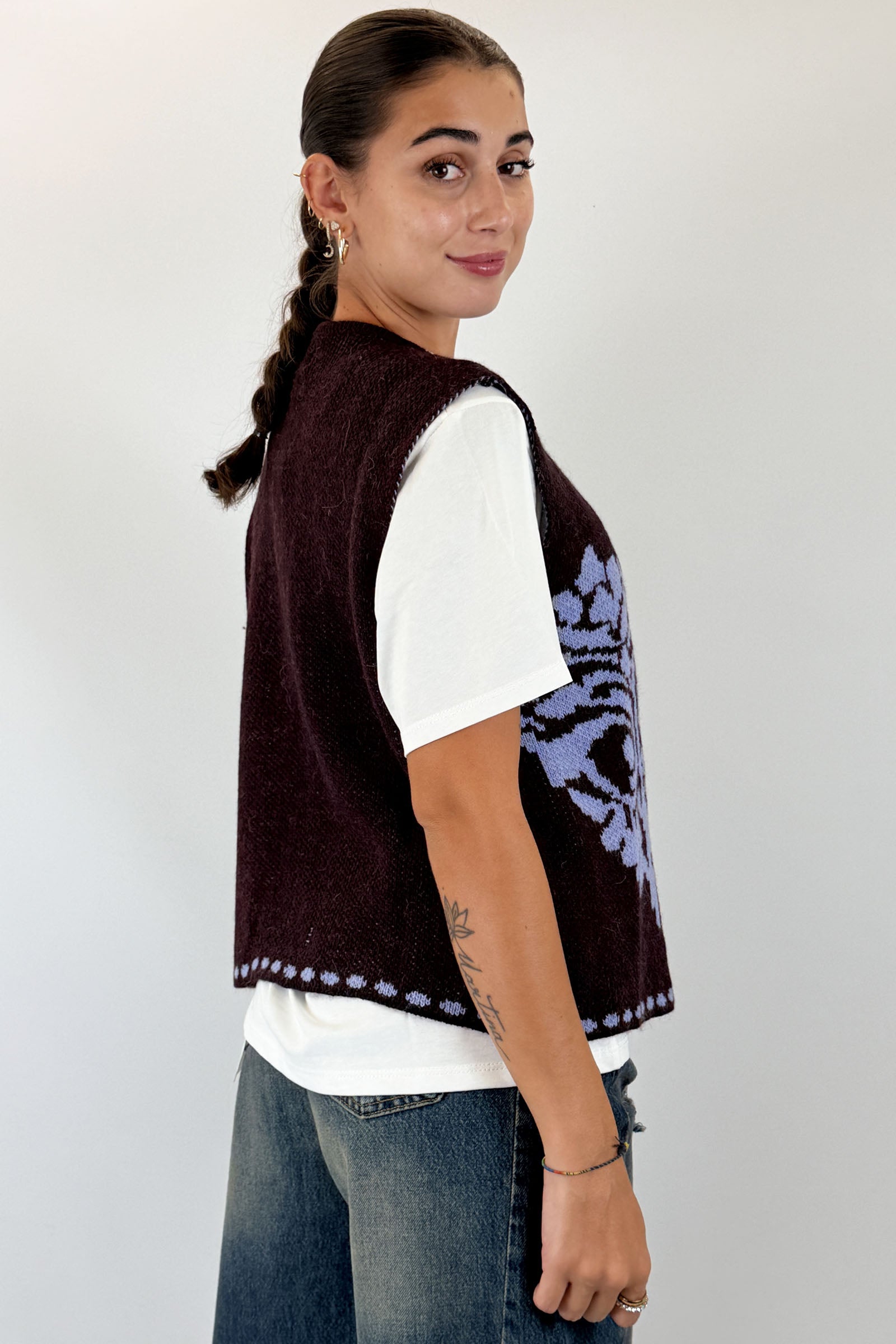 Gilet jaquard