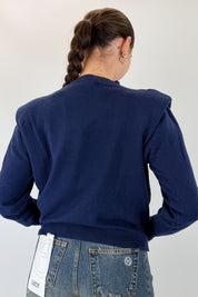 Maglia girocollo con spalline