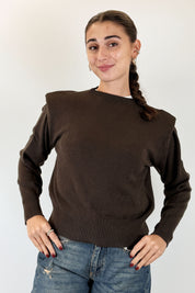 Maglia girocollo con spalline