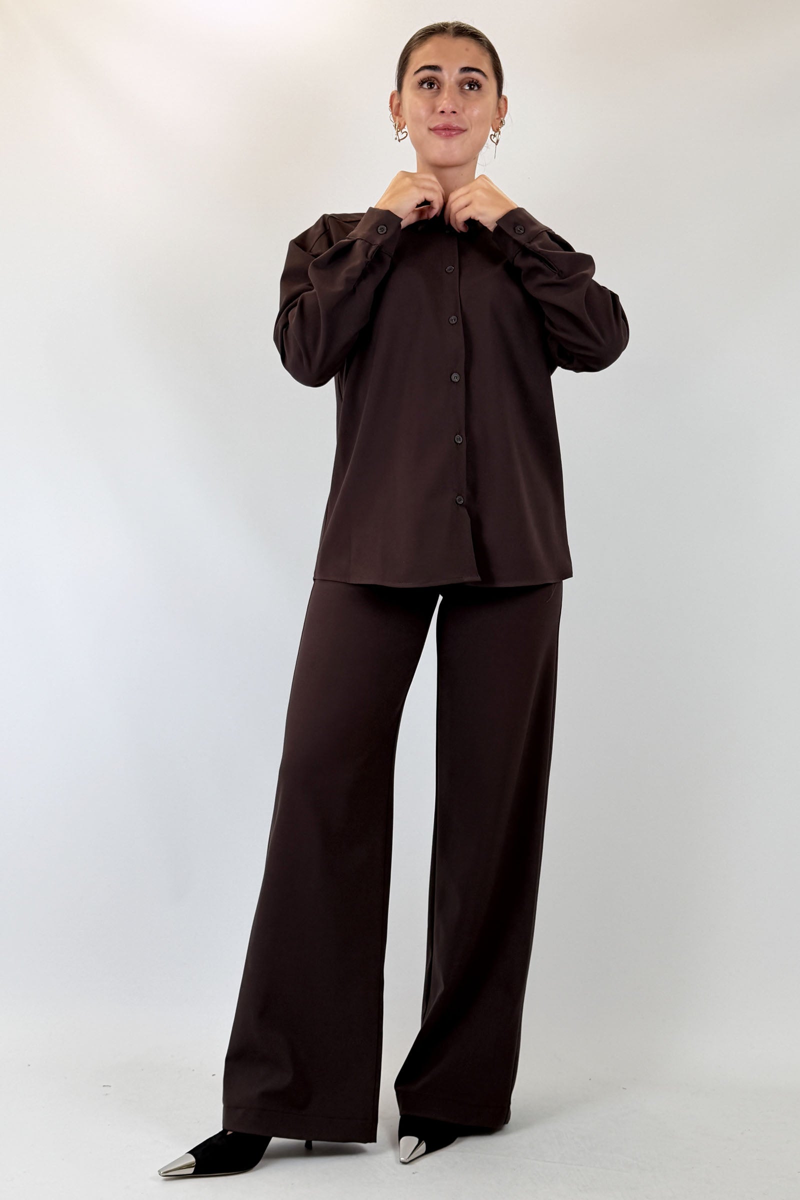 Pantalone palazzo fluido