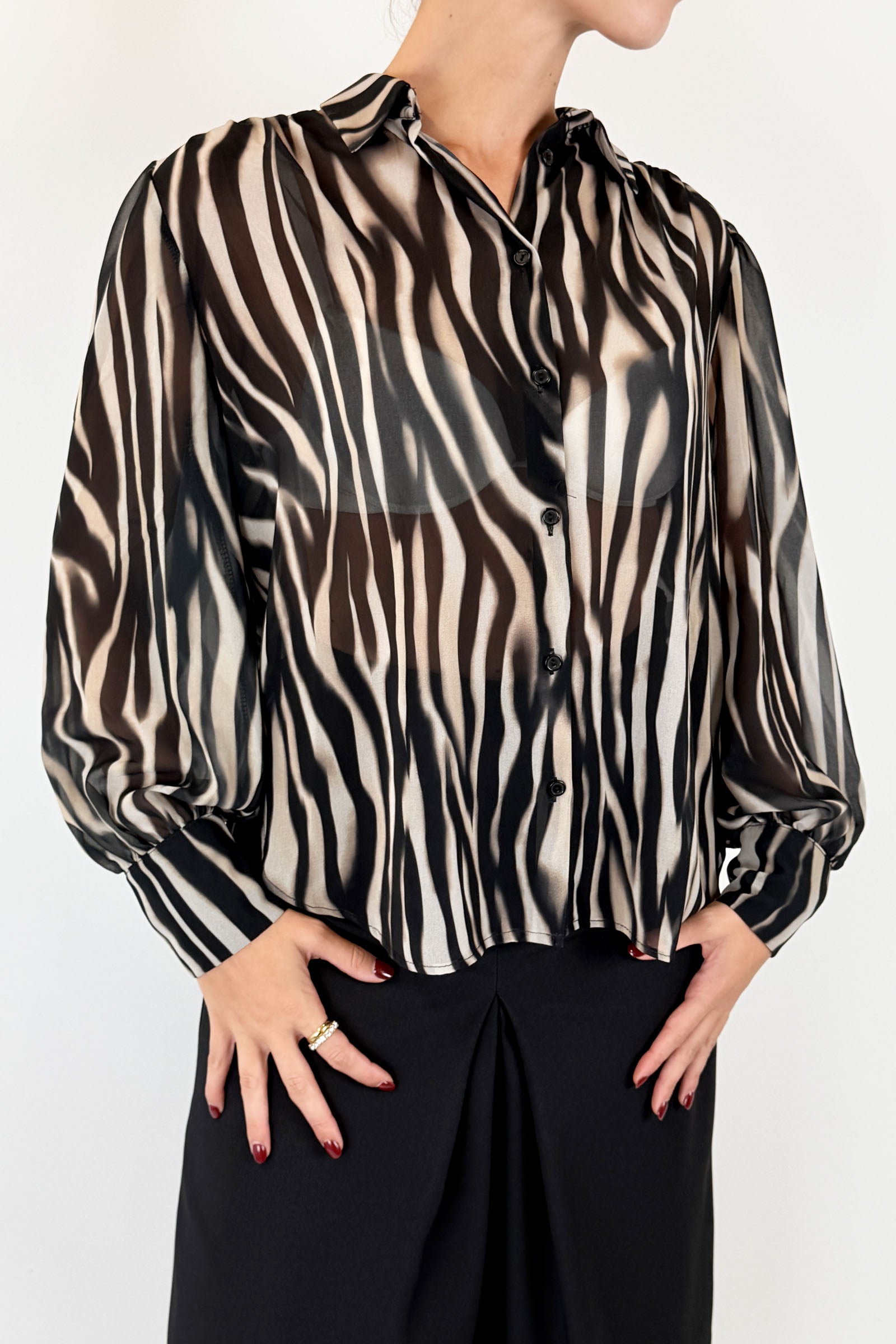 Camicia zebrata