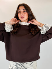 Felpa pizzo vittoriana