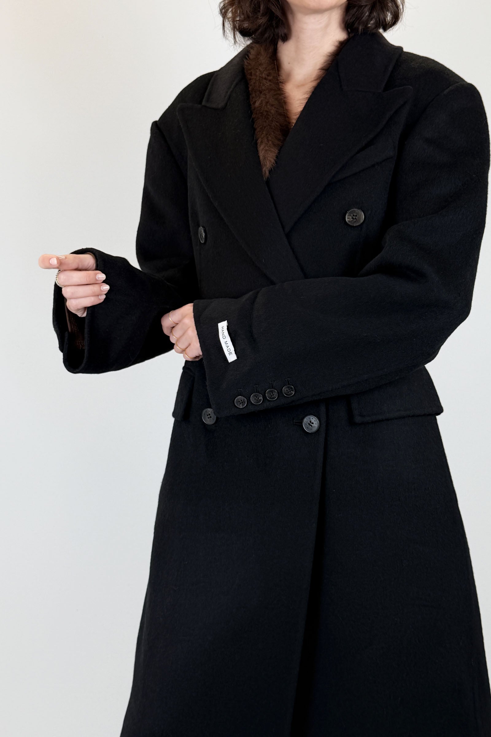 Cappotto doppiopetto lana