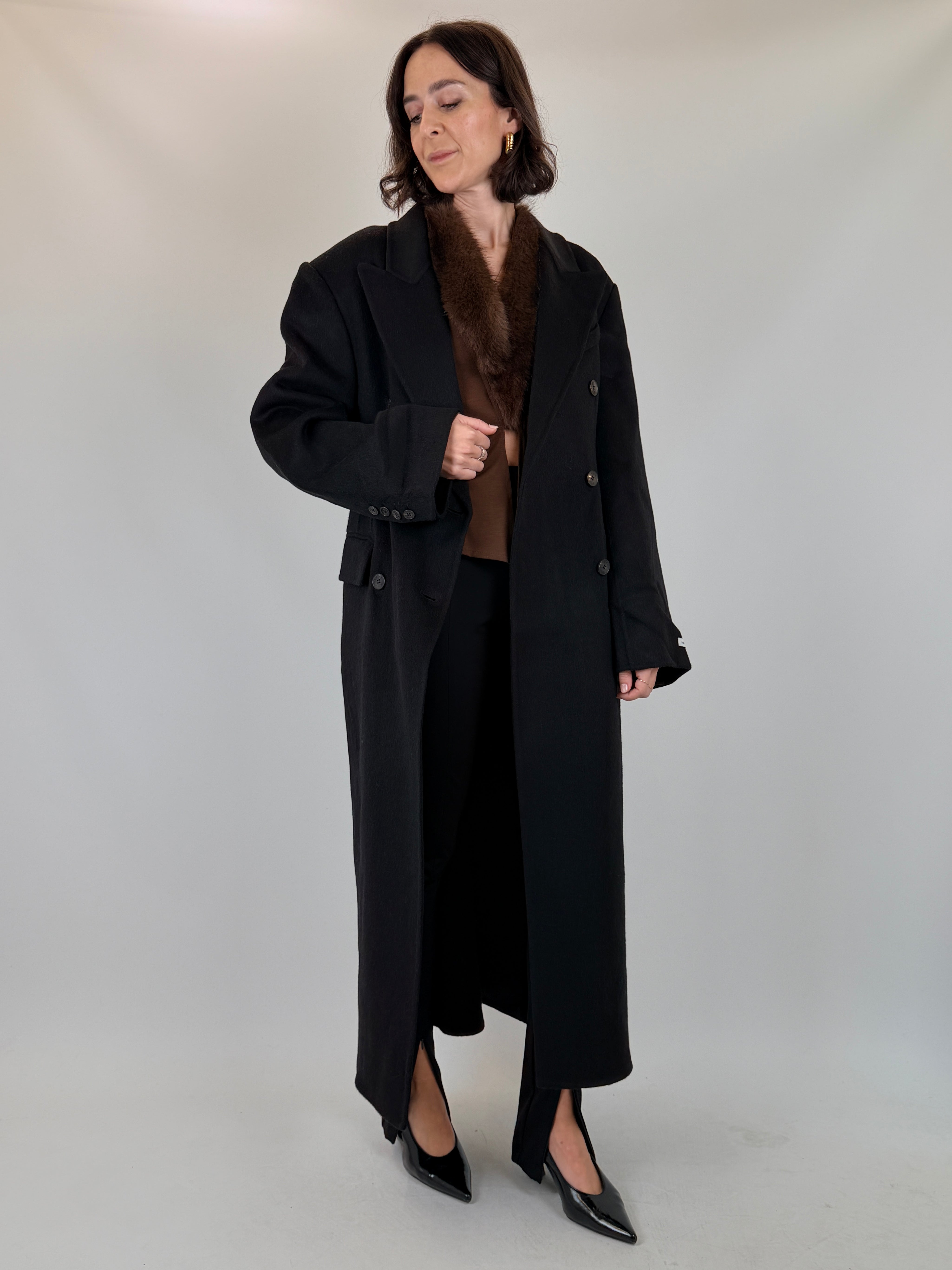 Cappotto doppiopetto lana