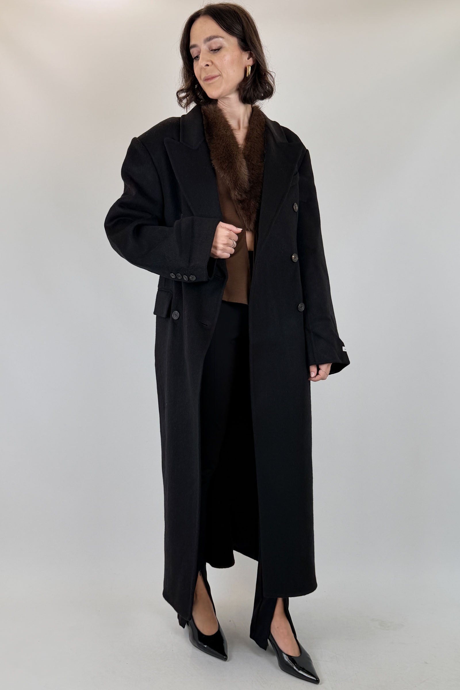 Cappotto doppiopetto lana