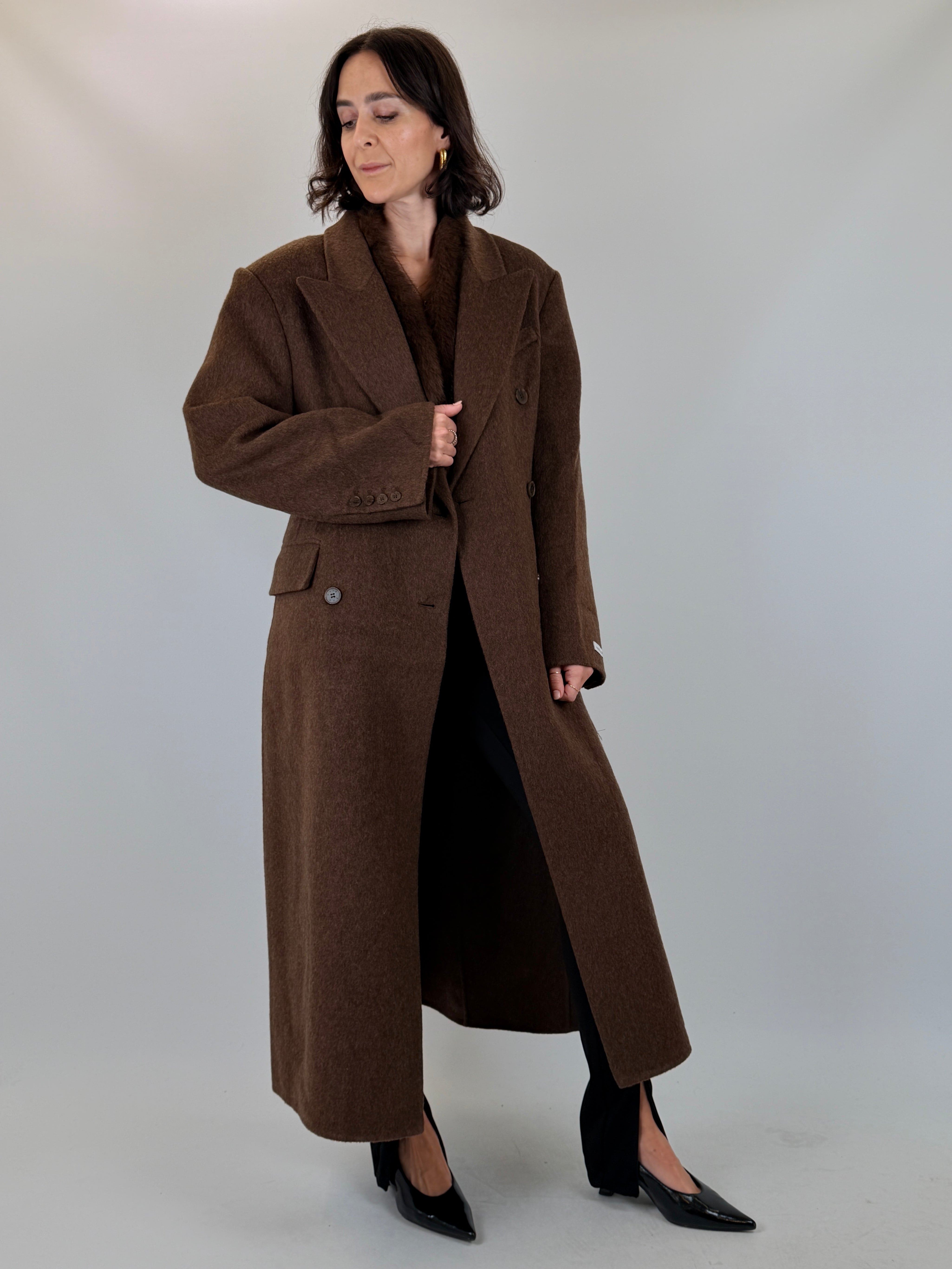 Cappotto doppiopetto lana
