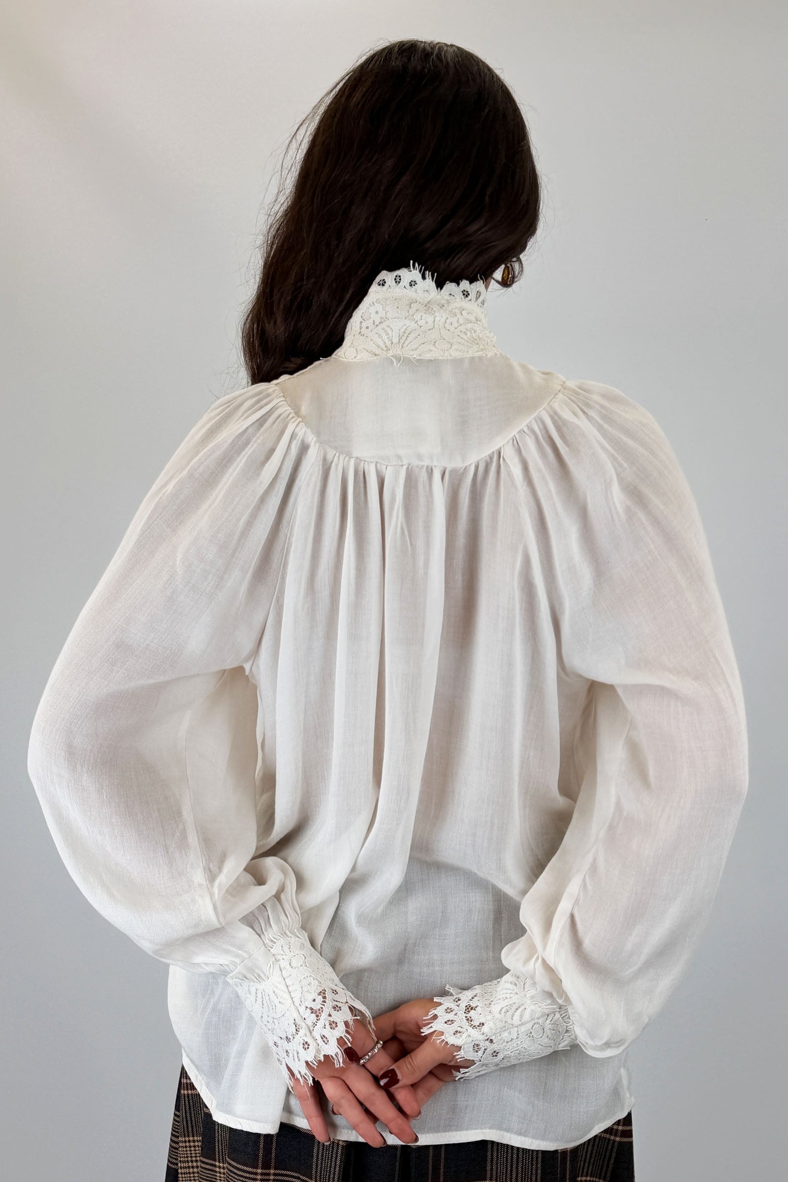 Camicia vittoriana in lana