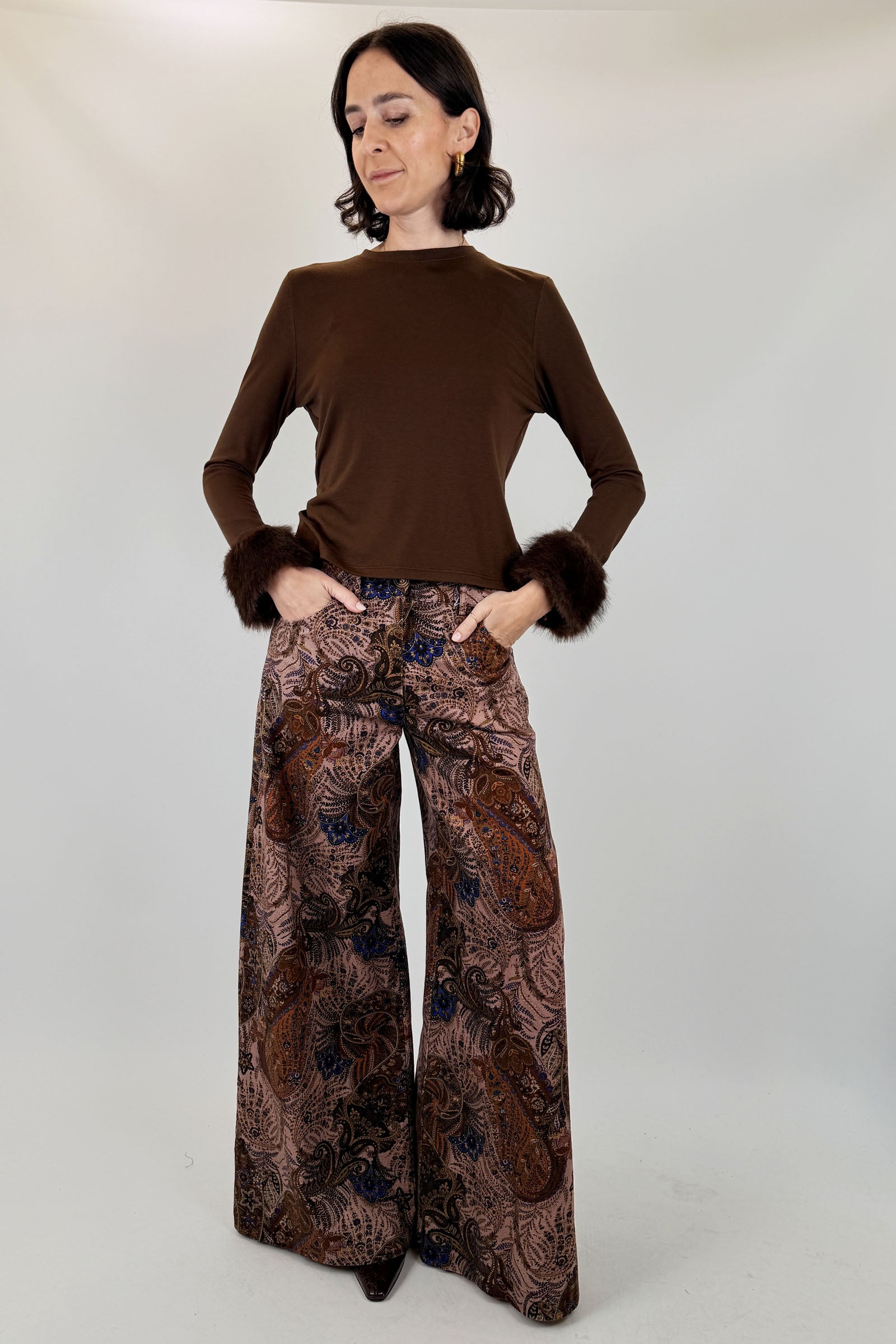 Pantalone stampa cachemire