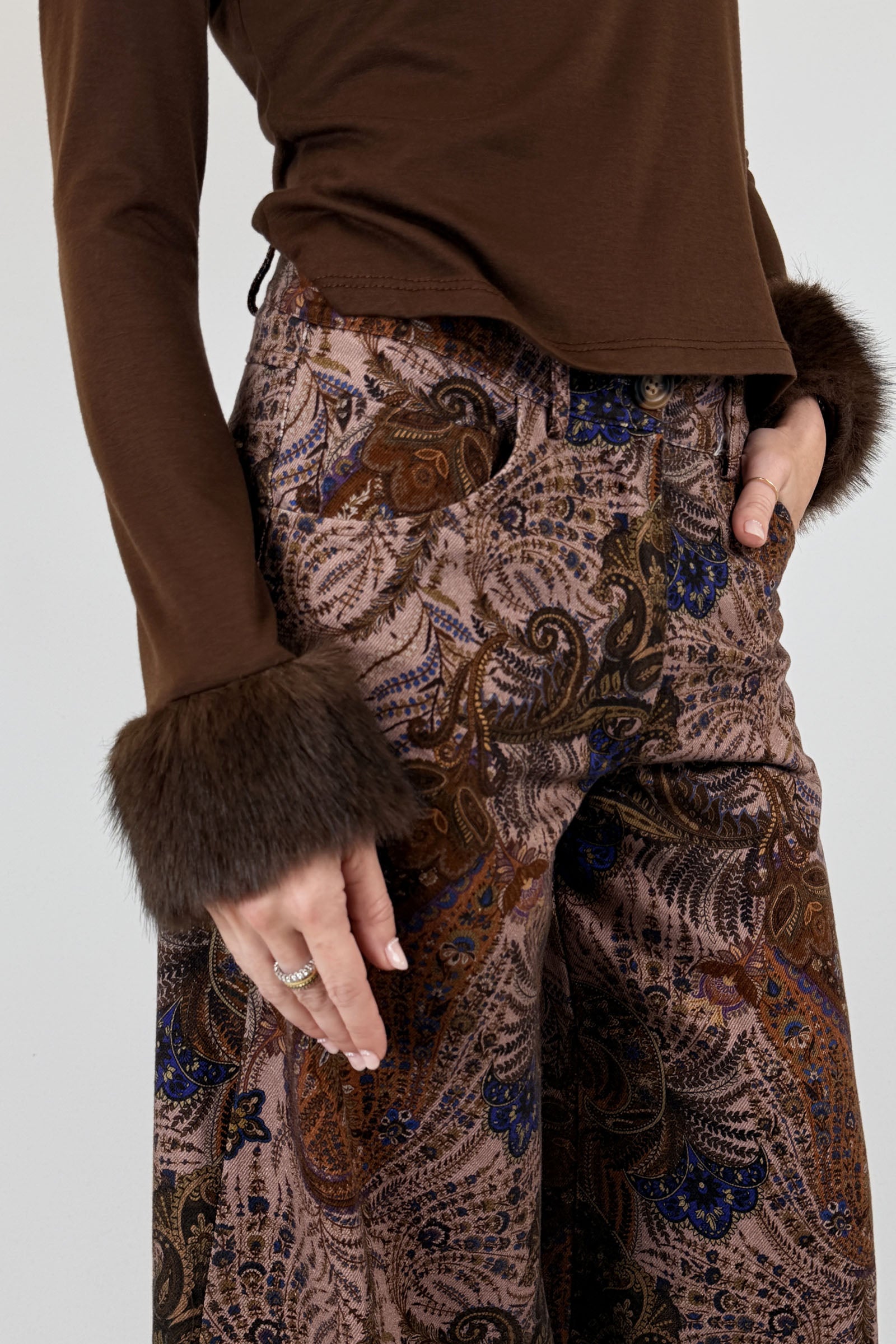 Pantalone stampa cachemire