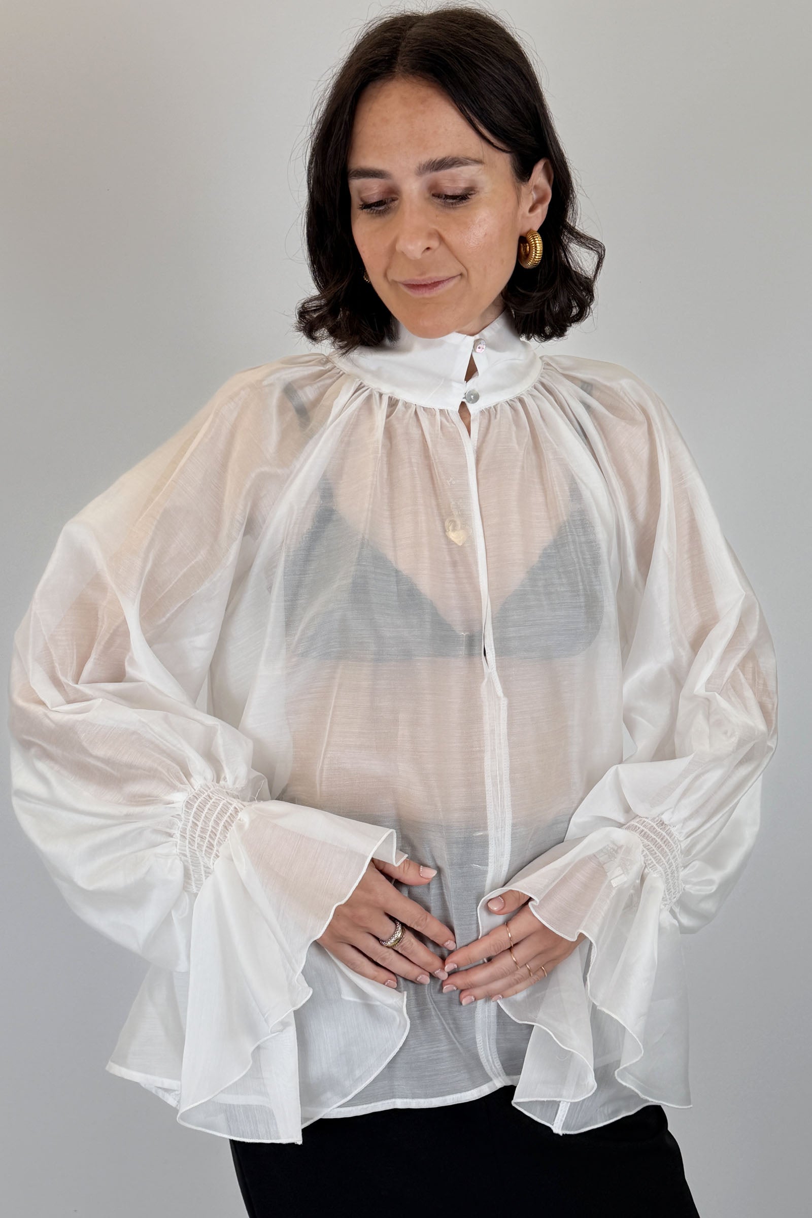 Camicia ampia voile