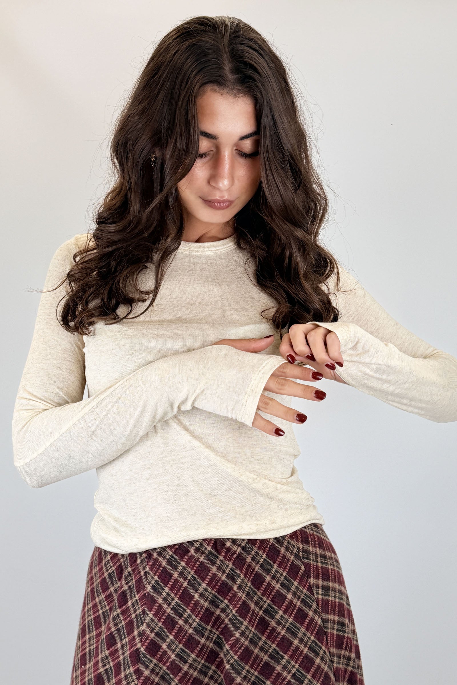 Girocollo con lurex