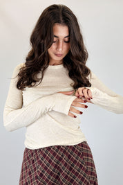 Girocollo con lurex