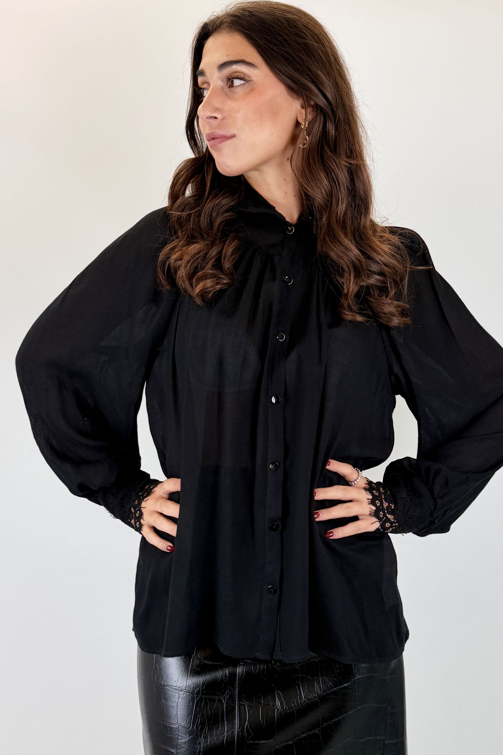 Camicia vittoriana in lana
