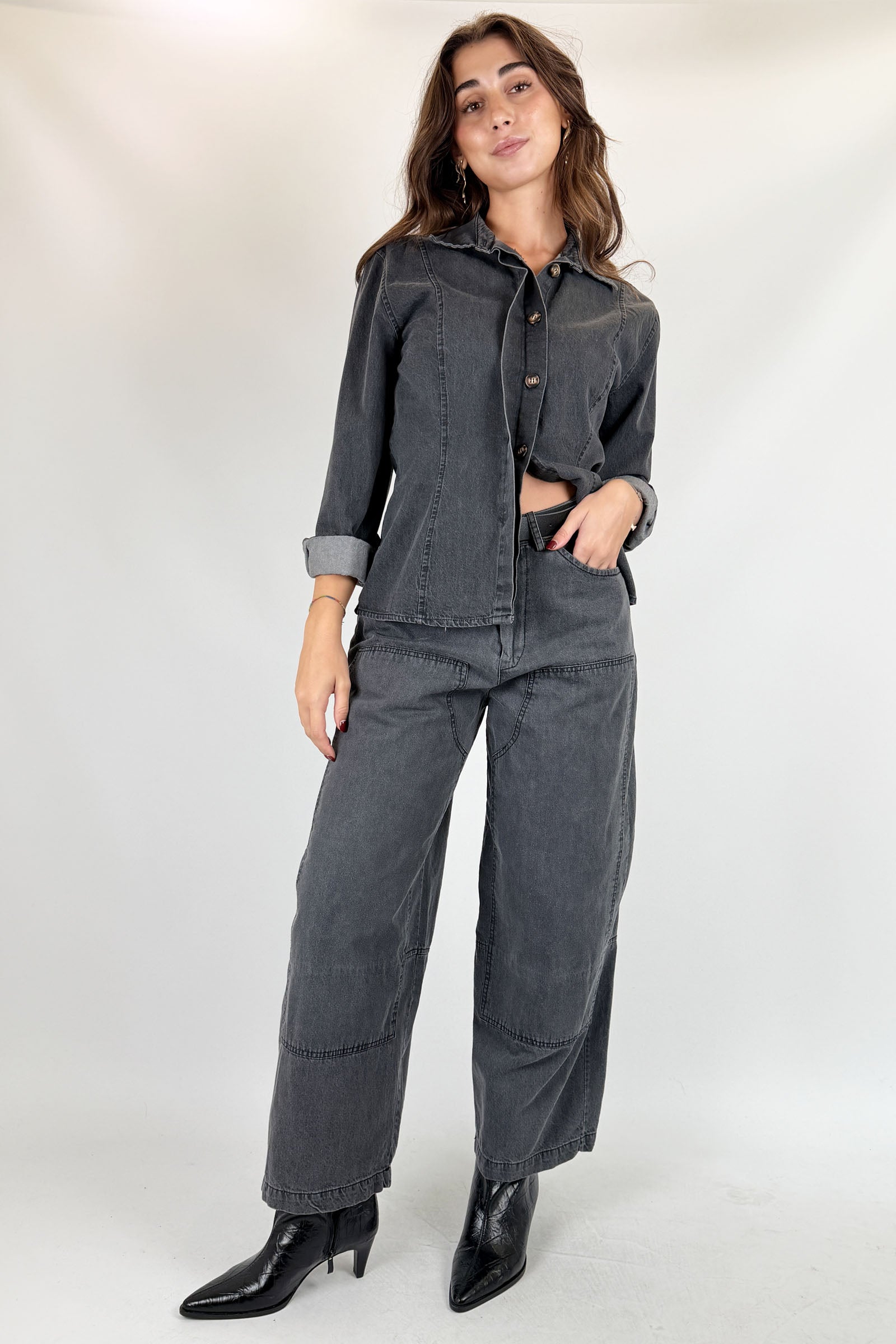 Pantalone bull toppe