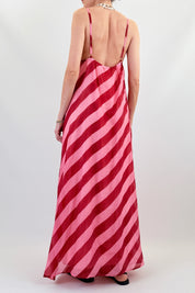 Abito lungo maxi righe