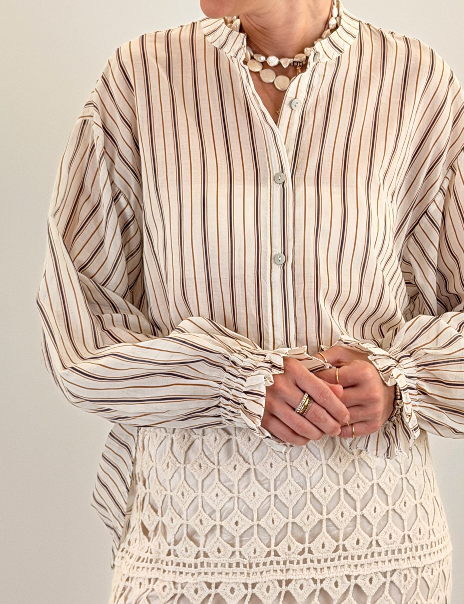 Camicia a righe