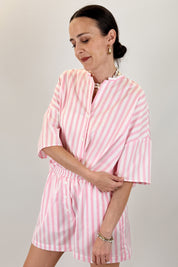 Camicia mezza manica righe
