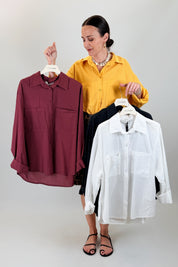 Camicia over con tasche