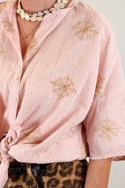 Camicia cotone ricamata