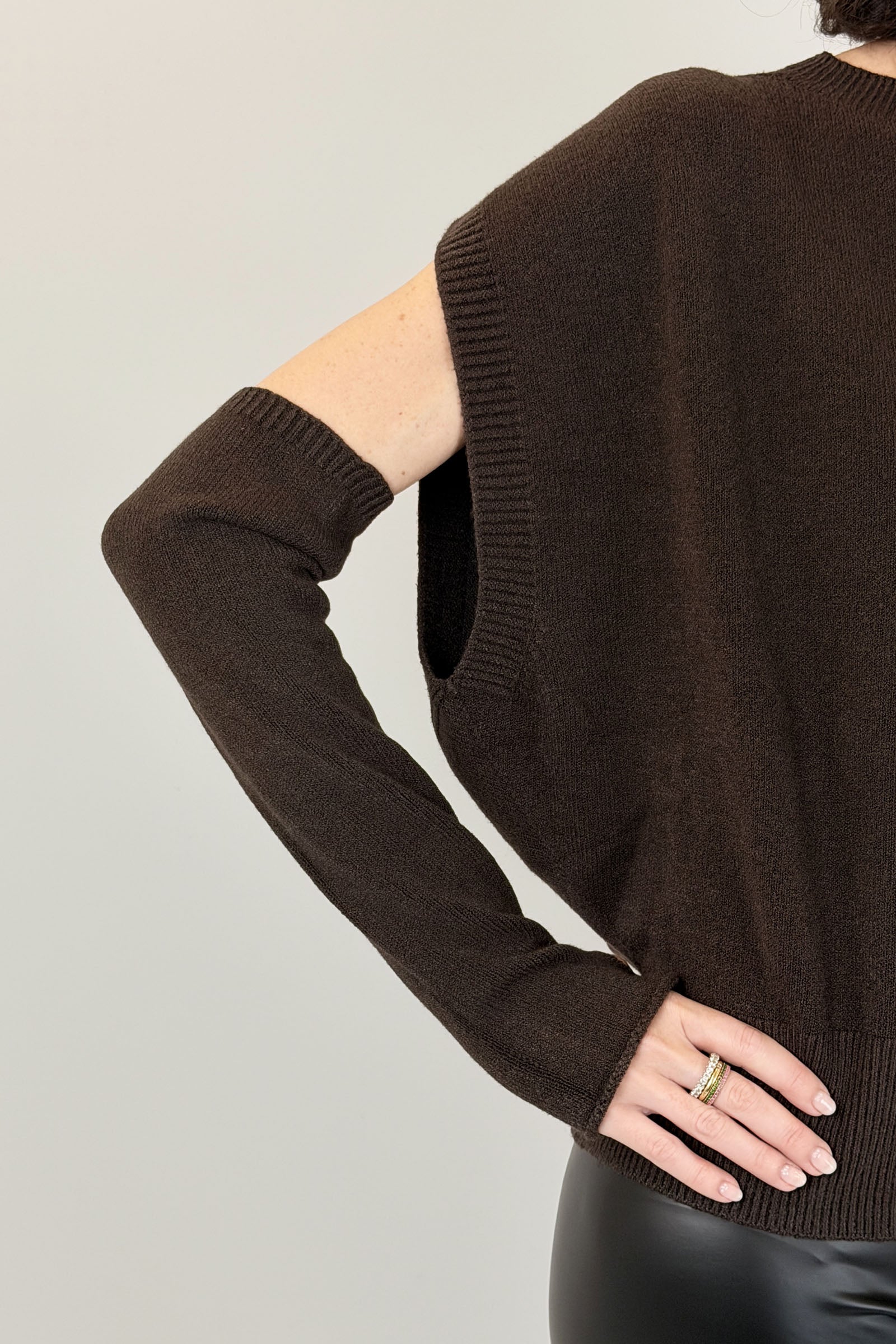 Gilet oversize con manicotti