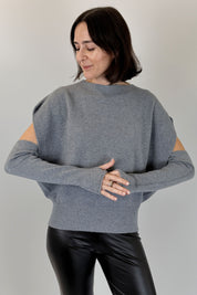 Gilet oversize con manicotti