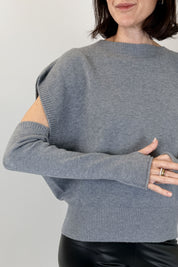 Gilet oversize con manicotti