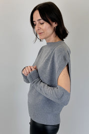 Gilet oversize con manicotti