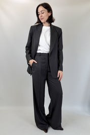 Pantalone palazzo gessato