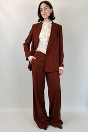 Pantalone palazzo gessato