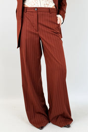 Pantalone palazzo gessato