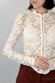Maglia corsetto pizzo