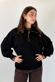 Felpa zip collo vulcano