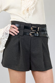 Short gessato punto Milano