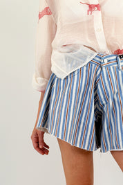 Shorts farfalla righe
