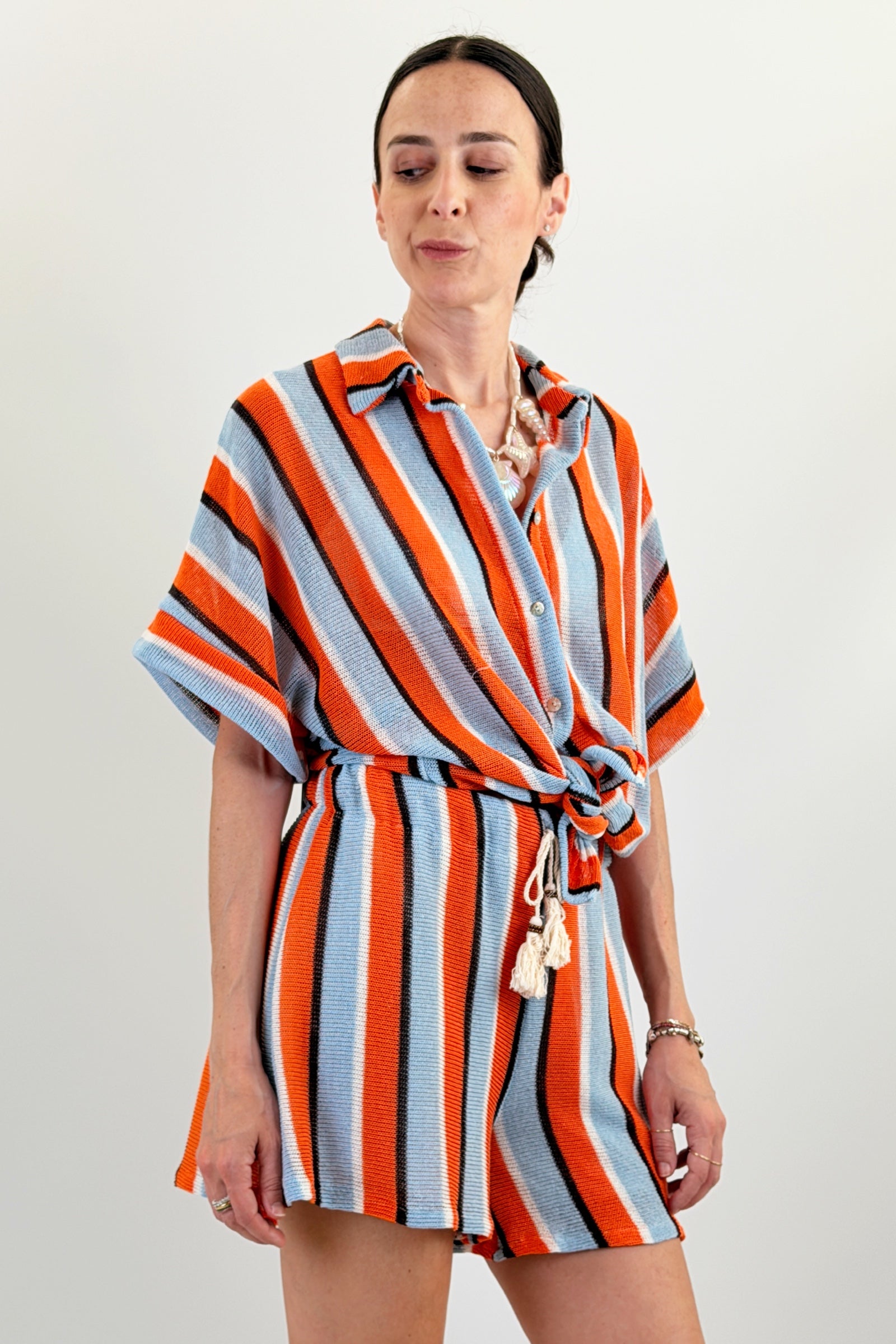 Camicia maxi riga MIAMI