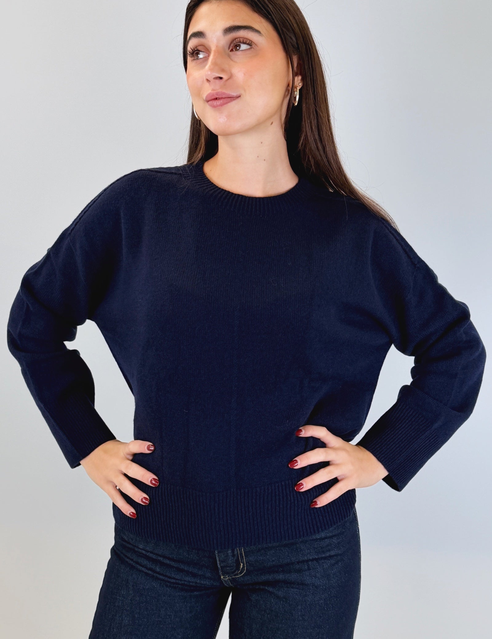Maglia girollo 100% lana