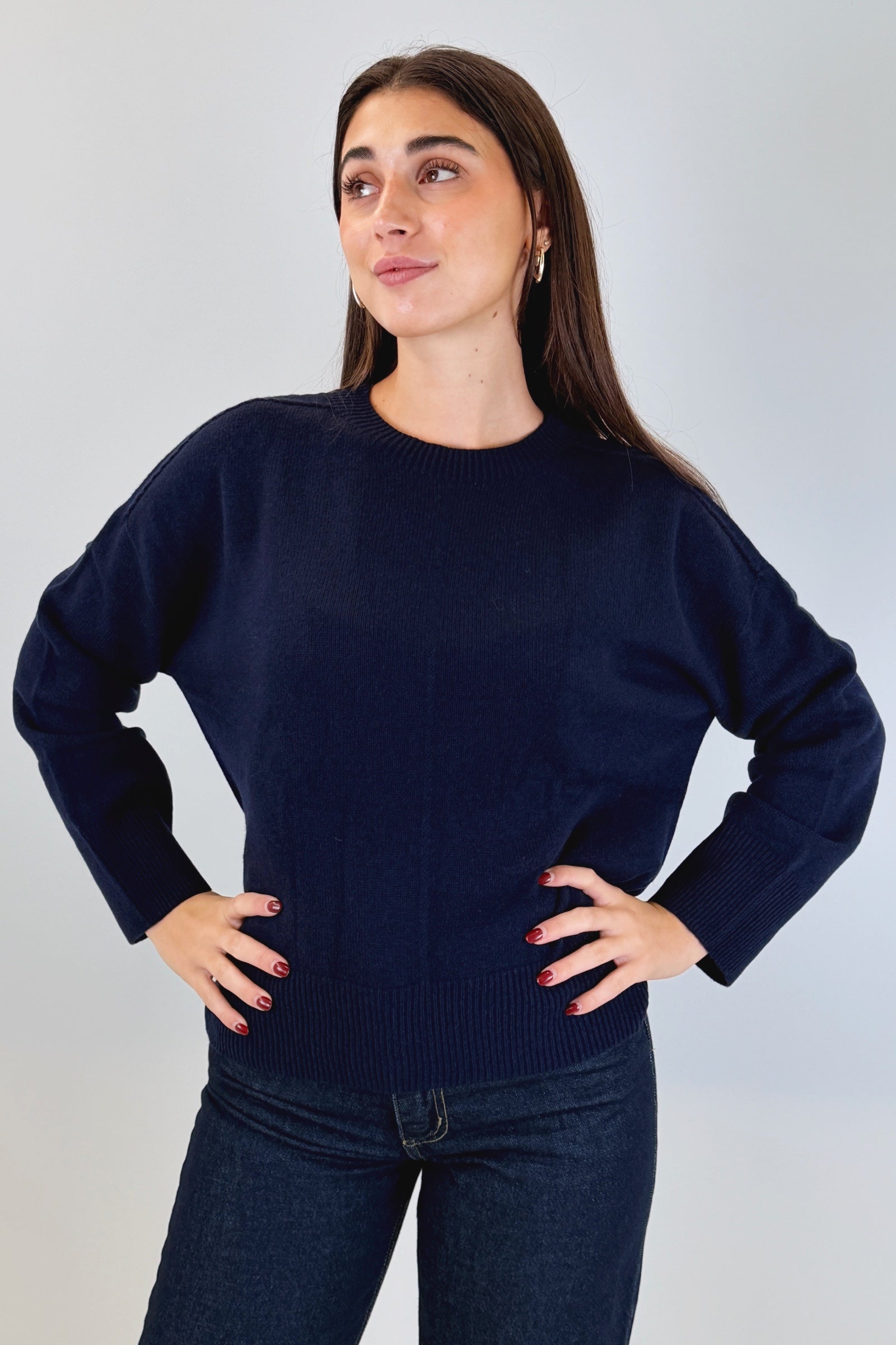 Maglia girollo 100% lana