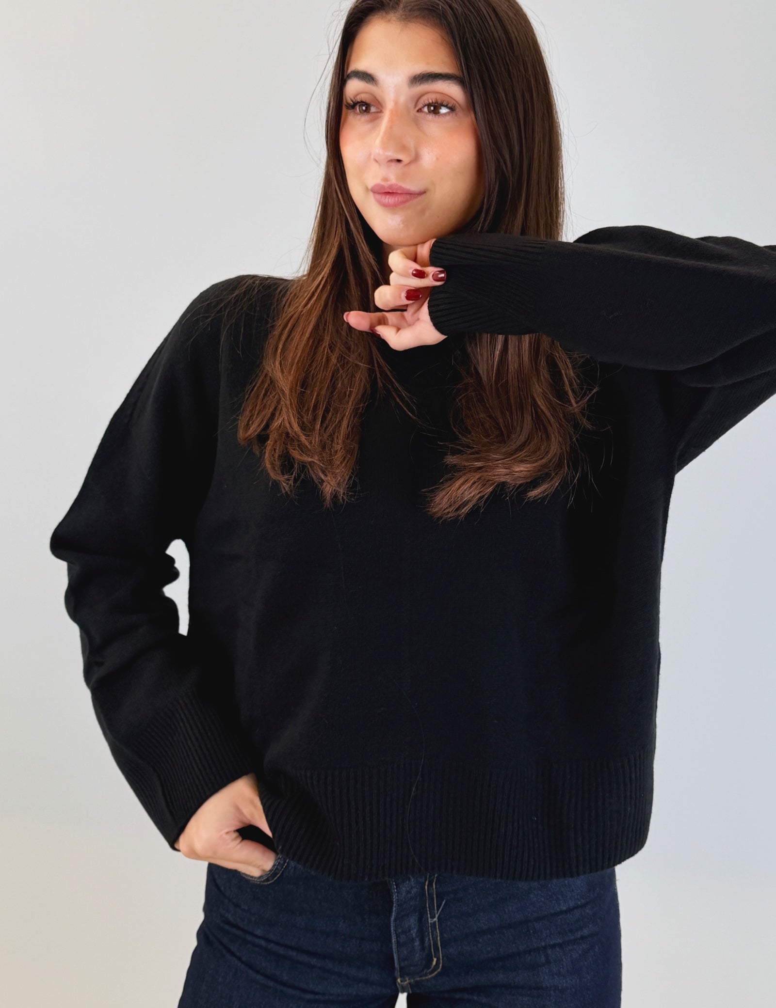 Maglia girollo 100% lana