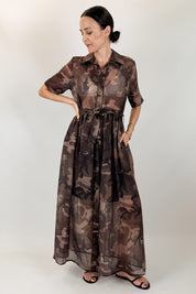 Abito chemisier camouflage