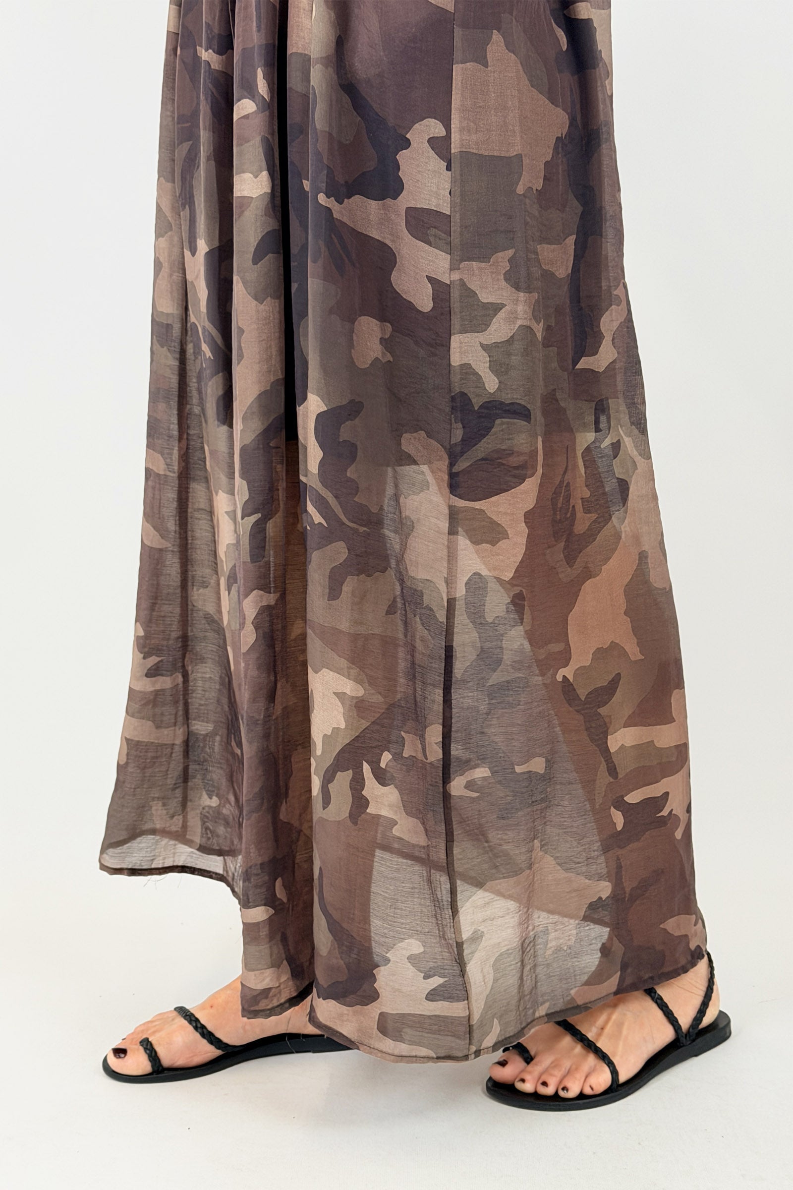 Abito chemisier camouflage