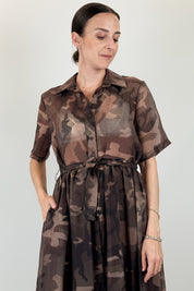 Abito chemisier camouflage