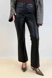 Pantalone trombetta ecopelle
