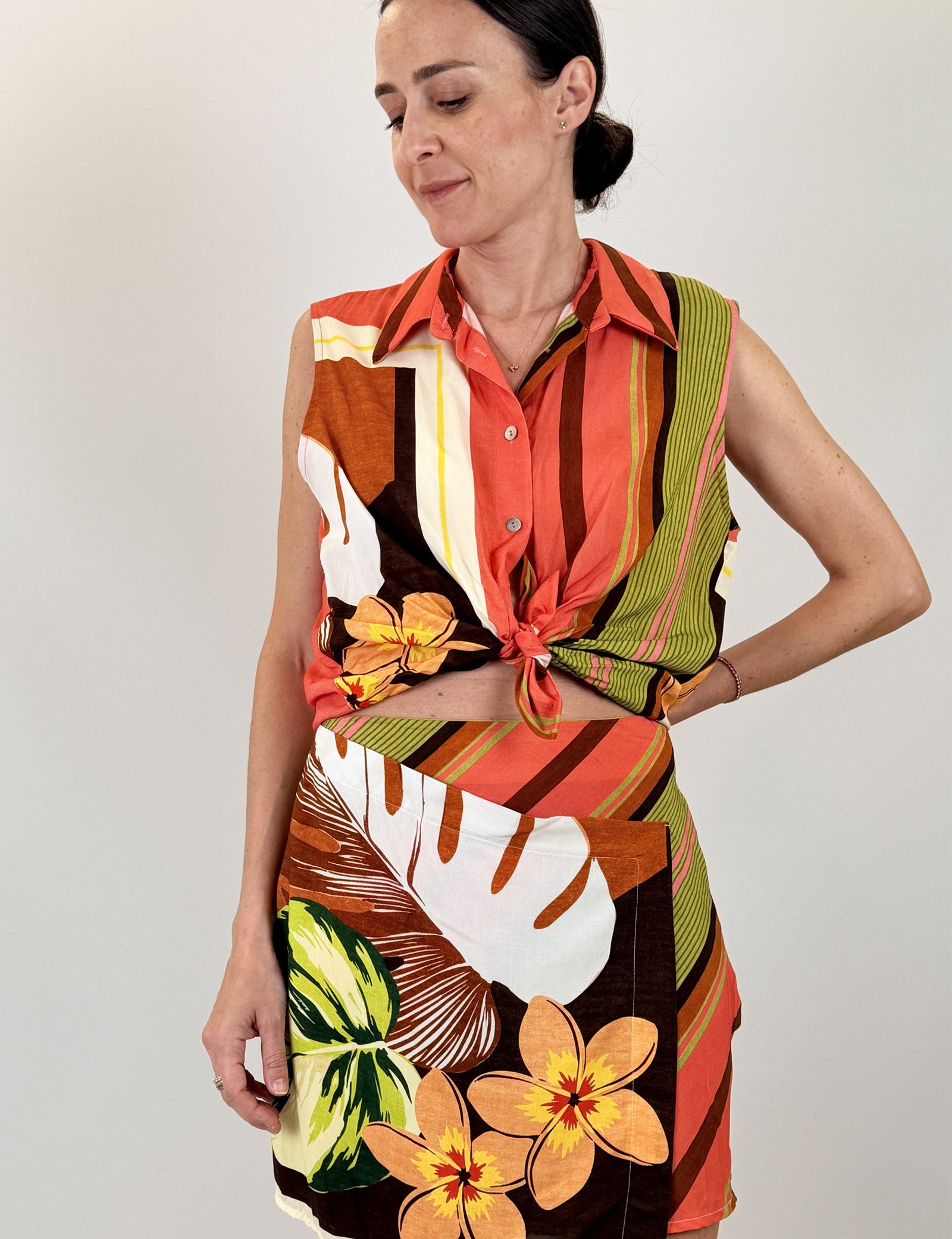 Set camicia e minigonna