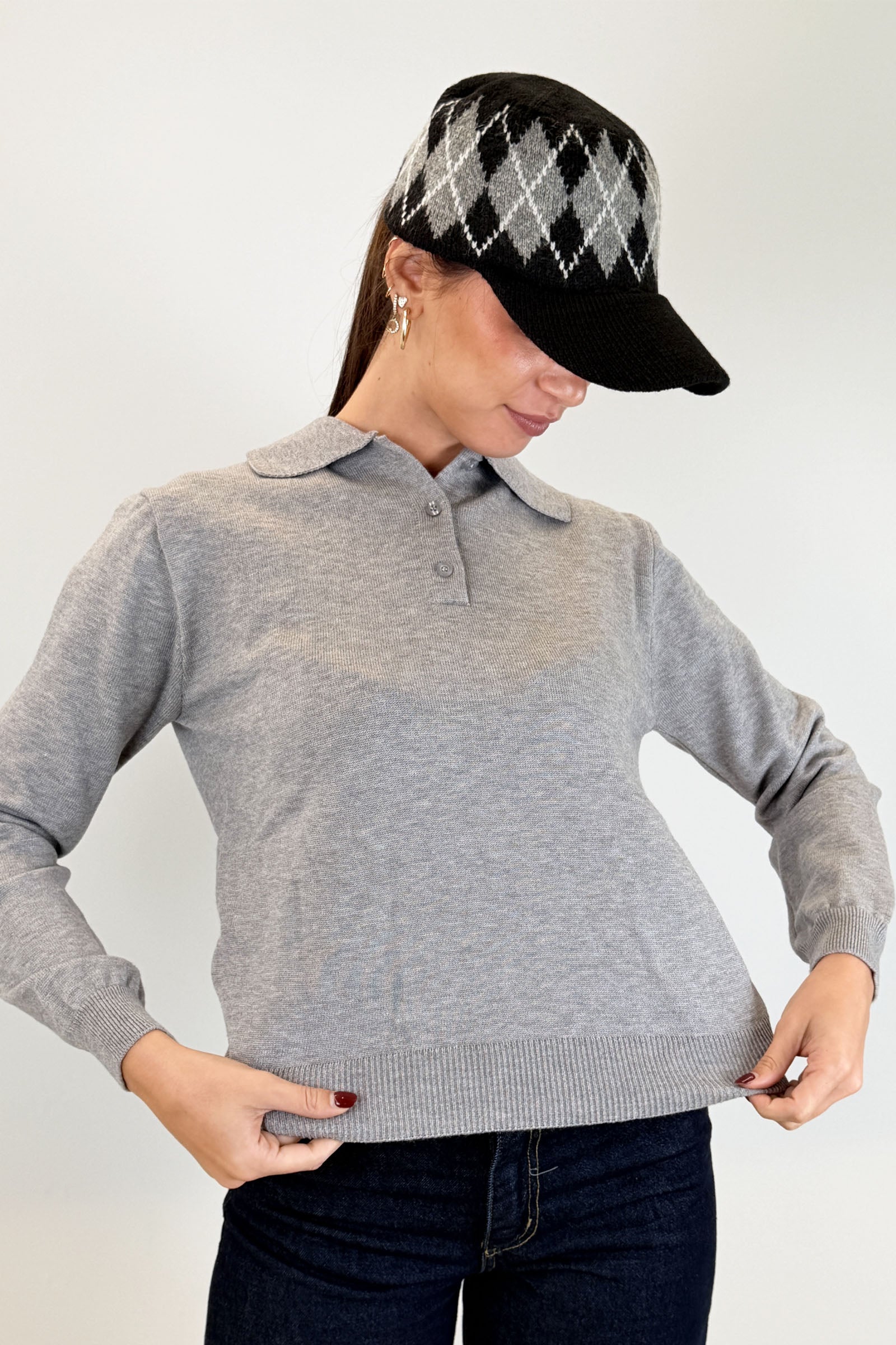 Cappellino rombi