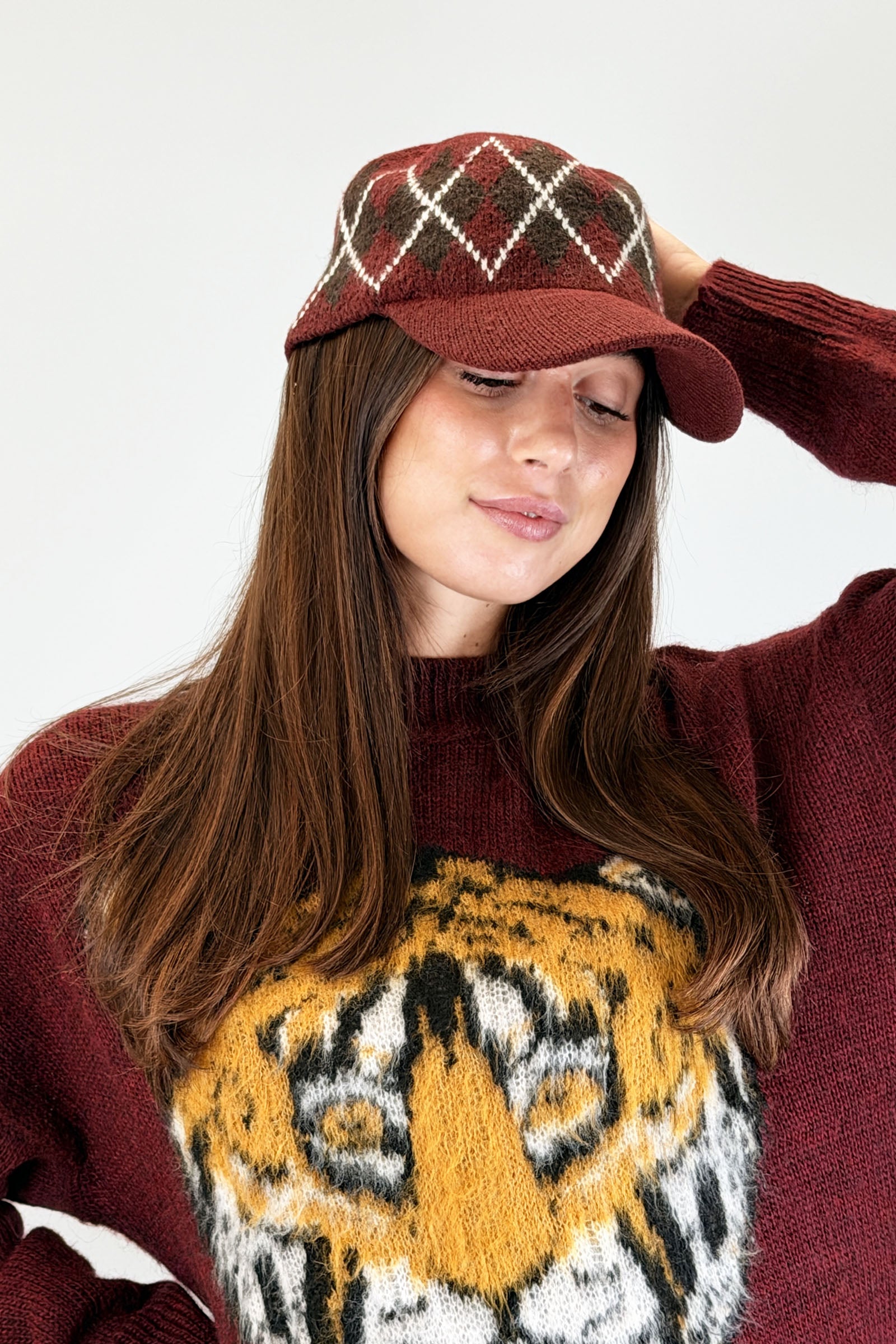 Cappellino rombi