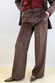 Pantalone palazzo in velluto
