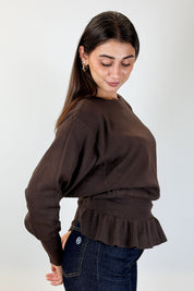 Maglia con balza in vita