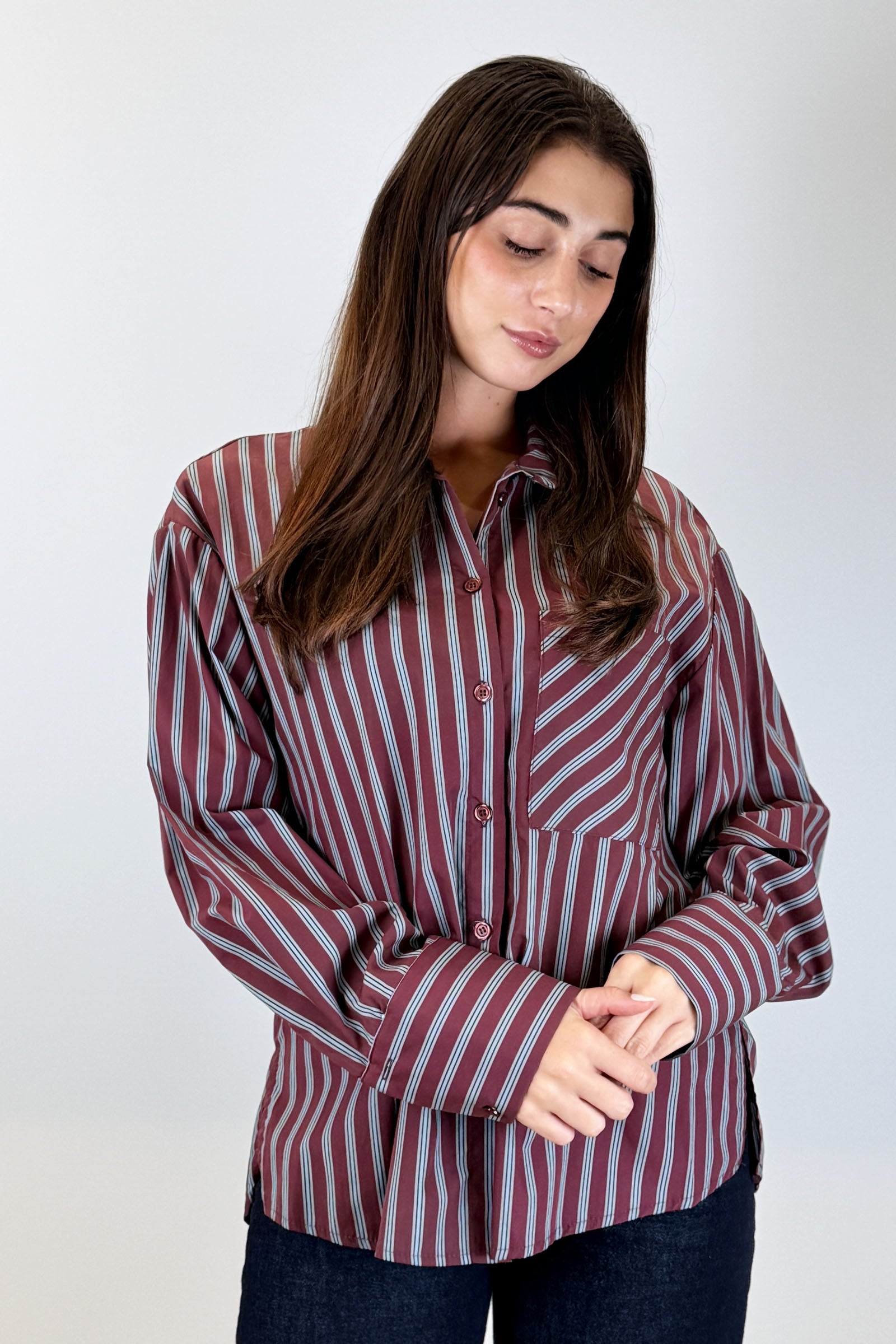 Camicia over con tasca